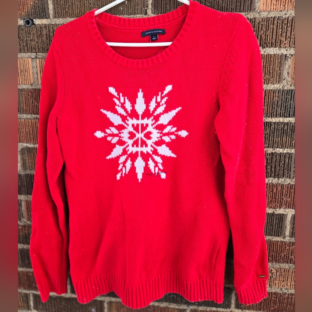 Red Snowflake Sweater